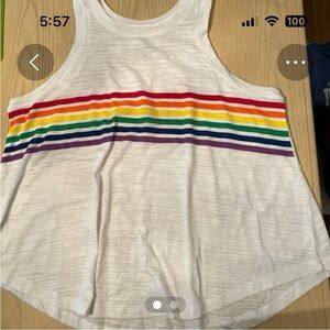 Secret Treasures White Cotton Tank Top